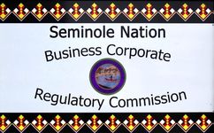 Picture of The Seminole Nation Logo. Picture says:
Seminole Nation
Business Corporate
Regulatory Commission